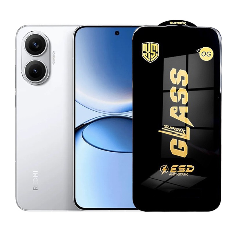 Folie de Protectie pentru Xiaomi Redmi Turbo 4 Pro, Flippy, Sticla Securizata ESD, Margini Negre, Rezistenta la Zgirieturi, Antistatica, 0.35 mm, Transparenta