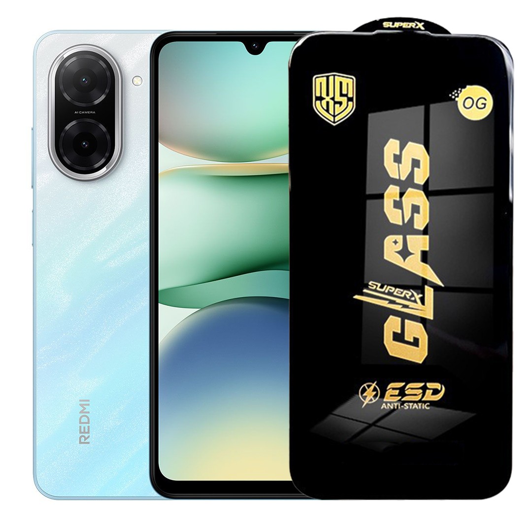 Folie de Sticla pentru Xiaomi Redmi A5, Flippy, Sticla Securizata ESD Antistatica, Super-X Privacy OG, cu Margini Negre, Rezistenta la Zgirieturi, 0.35 mm, Transparenta