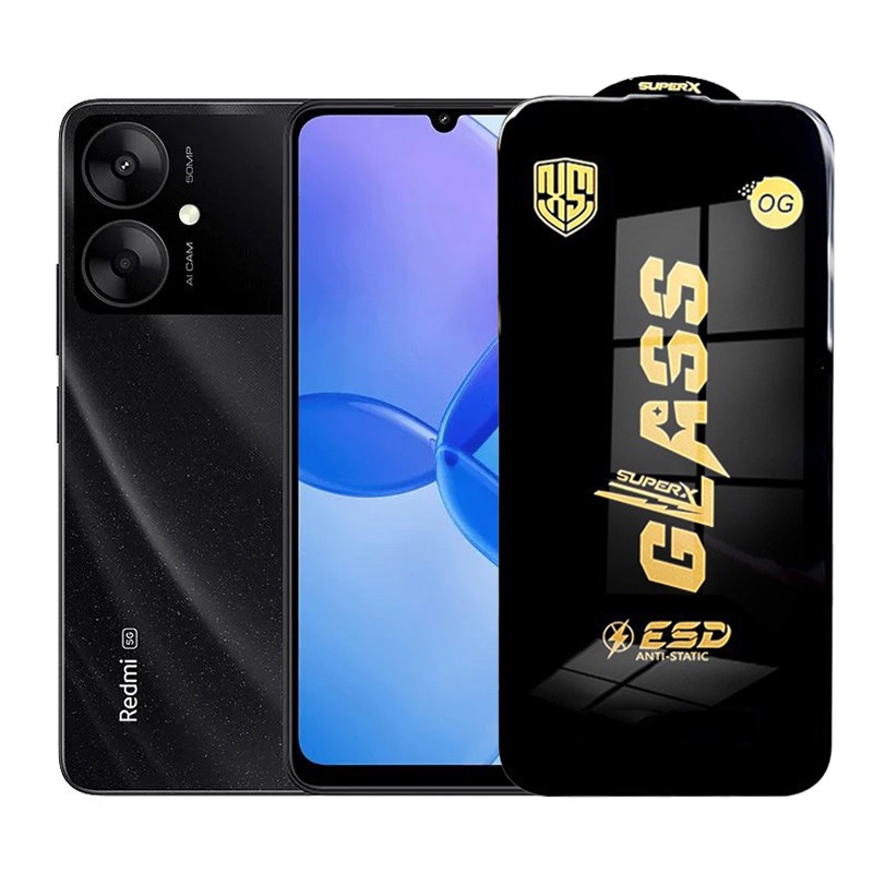 Folie de Protectie pentru Xiaomi Redmi 13R, Flippy, Sticla Securizata ESD, Margini Negre, Rezistenta la Zgirieturi, Antistatica, 0.35 mm, Transparenta