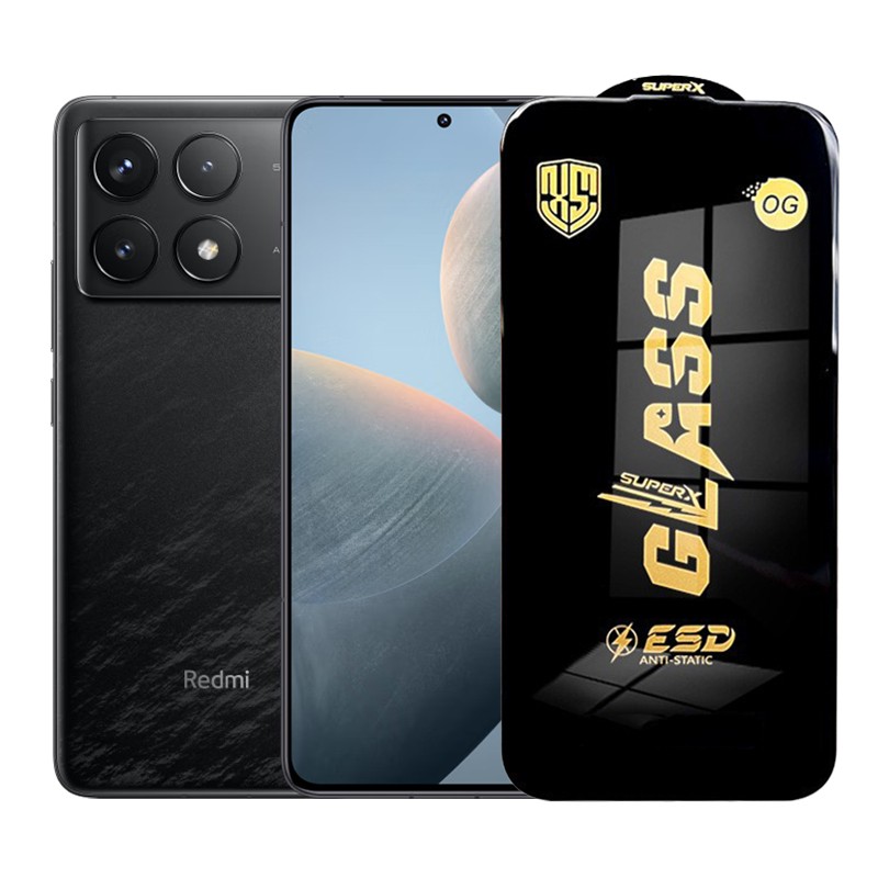 Folie de Protectie pentru Xiaomi Redmi K70E, Flippy, Sticla Securizata ESD, Margini Negre, Rezistenta la Zgirieturi, Antistatica, 0.35 mm, Transparenta