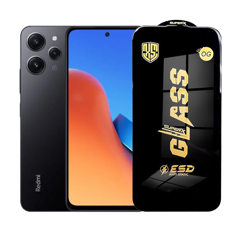 Folie de Protectie pentru Xiaomi Redmi 12, Flippy, Sticla Securizata ESD, Margini Negre, Rezistenta la Zgirieturi, Antistatica, 0.35 mm, Transparenta