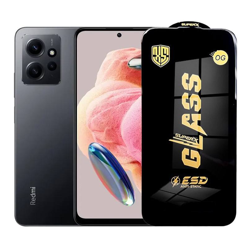 Folie de Protectie pentru Xiaomi Redmi Note 12, Flippy, Sticla Securizata ESD, Margini Negre, Rezistenta la Zgirieturi, Antistatica, 0.35 mm, Transparenta