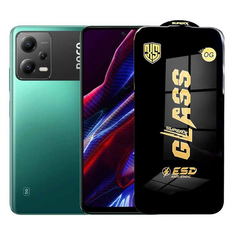 Folie de Protectie pentru Xiaomi Poco X5, Flippy, Sticla Securizata ESD, Margini Negre, Rezistenta la Zgirieturi, Antistatica, 0.35 mm, Transparenta
