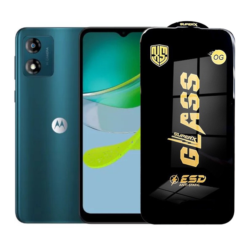 Folie de Protectie pentru Motorola Moto E13, Flippy, Sticla Securizata ESD, Margini Negre, Rezistenta la Zgirieturi, Antistatica, 0.35 mm, Transparenta