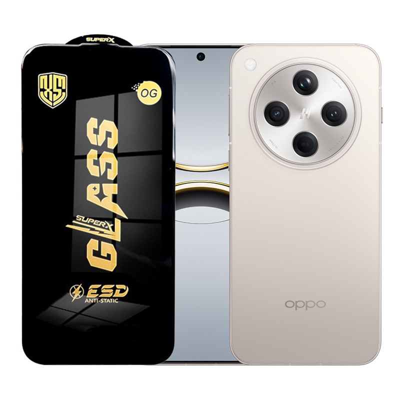 Folie de Protectie pentru Oppo Find X8s+, Flippy, Sticla Securizata ESD, Margini Negre, Rezistenta la Zgirieturi, Antistatica, 0.35 mm, Transparenta