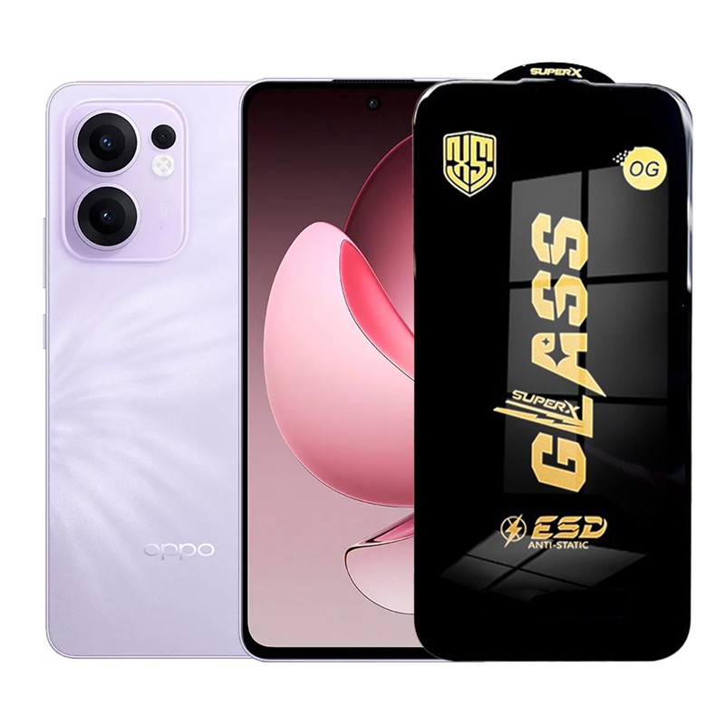 Folie de Protectie pentru Oppo Reno13 F, Flippy, Sticla Securizata ESD, Margini Negre, Rezistenta la Zgirieturi, Antistatica, 0.35 mm, Transparenta