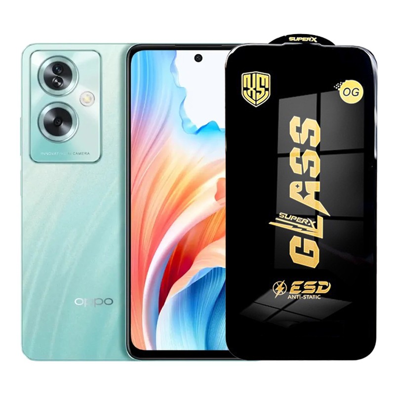 Folie de Protectie pentru Oppo A2, Flippy, Sticla Securizata ESD, Margini Negre, Rezistenta la Zgirieturi, Antistatica, 0.35 mm, Transparenta