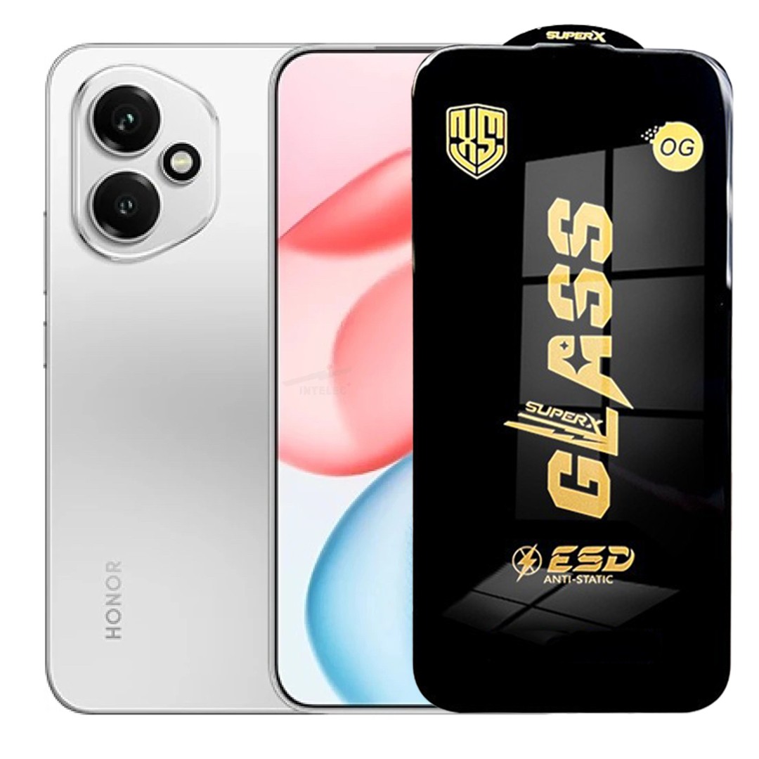 Folie de Sticla pentru Honor 400, Flippy, Sticla Securizata ESD Antistatica, Super-X Privacy OG, cu Margini Negre, Rezistenta la Zgirieturi, 0.35 mm, Transparenta