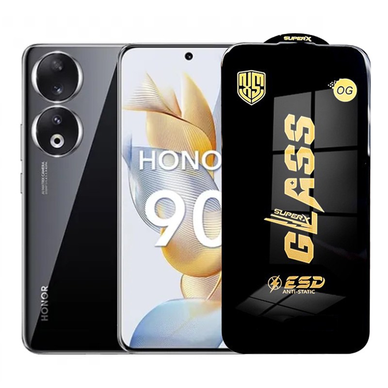 Folie de Protectie pentru Honor 90 Smart, Flippy, Sticla Securizata ESD, Margini Negre, Rezistenta la Zgirieturi, Antistatica, 0.35 mm, Transparenta