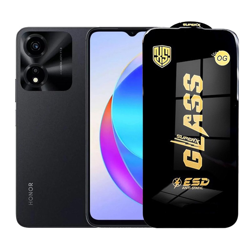 Folie de Protectie pentru Honor X5 Plus, Flippy, Sticla Securizata ESD, Margini Negre, Rezistenta la Zgirieturi, Antistatica, 0.35 mm, Transparenta