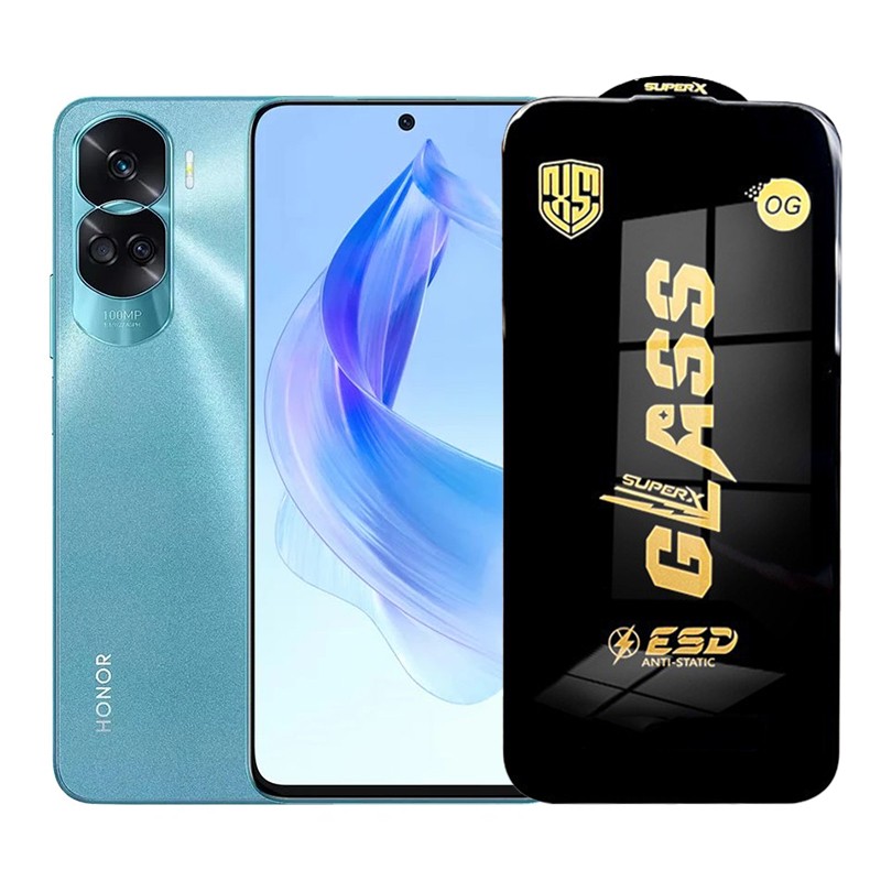 Folie de Protectie pentru Honor 90 Lite, Flippy, Sticla Securizata ESD, Margini Negre, Rezistenta la Zgirieturi, Antistatica, 0.35 mm, Transparenta