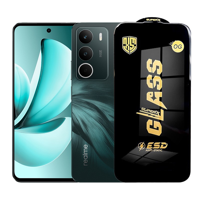 Folie de Protectie pentru Realme C71, Flippy, Sticla Securizata ESD, Margini Negre, Rezistenta la Zgirieturi, Antistatica, 0.35 mm, Transparenta