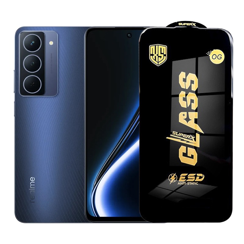 Folie de Protectie pentru Realme Narzo 80x, Flippy, Sticla Securizata ESD, Margini Negre, Rezistenta la Zgirieturi, Antistatica, 0.35 mm, Transparenta