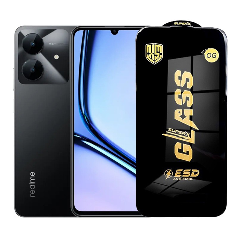 Folie de Protectie pentru Realme Note 60x, Flippy, Sticla Securizata ESD, Margini Negre, Rezistenta la Zgirieturi, Antistatica, 0.35 mm, Transparenta