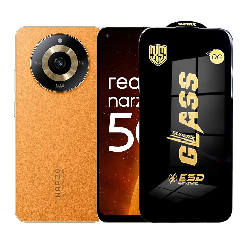 Folie de Protectie pentru Realme Narzo 60, Flippy, Sticla Securizata ESD, Margini Negre, Rezistenta la Zgirieturi, Antistatica, 0.35 mm, Transparenta