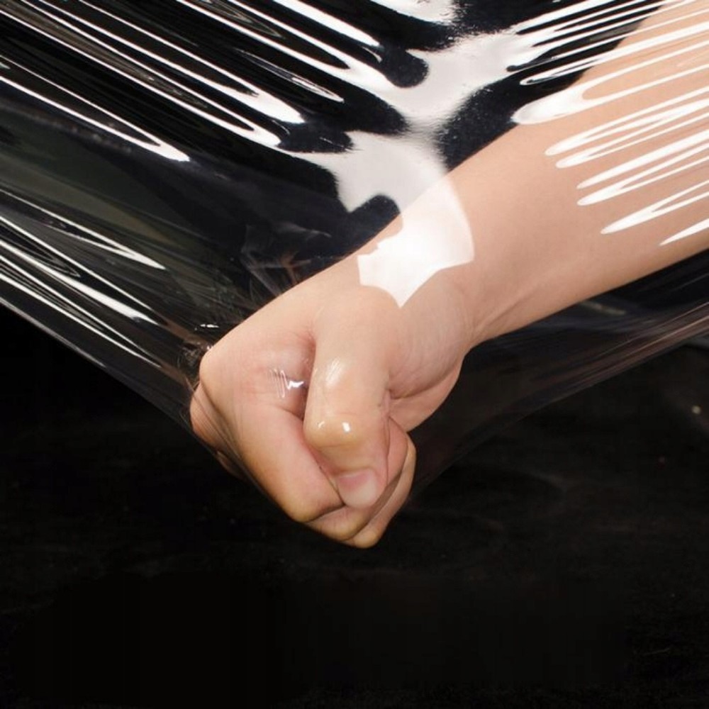 Set 6 Role Folie Stretch Transparenta pentru Uz Manual, 1.5kg/Rola, Tub 300 g, Silentioasa si Rezistenta