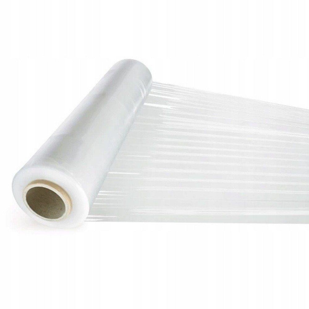 Set 6 Role Folie Stretch Transparenta pentru Uz Manual, 1.5kg/Rola, Tub 300 g, Silentioasa si Rezistenta