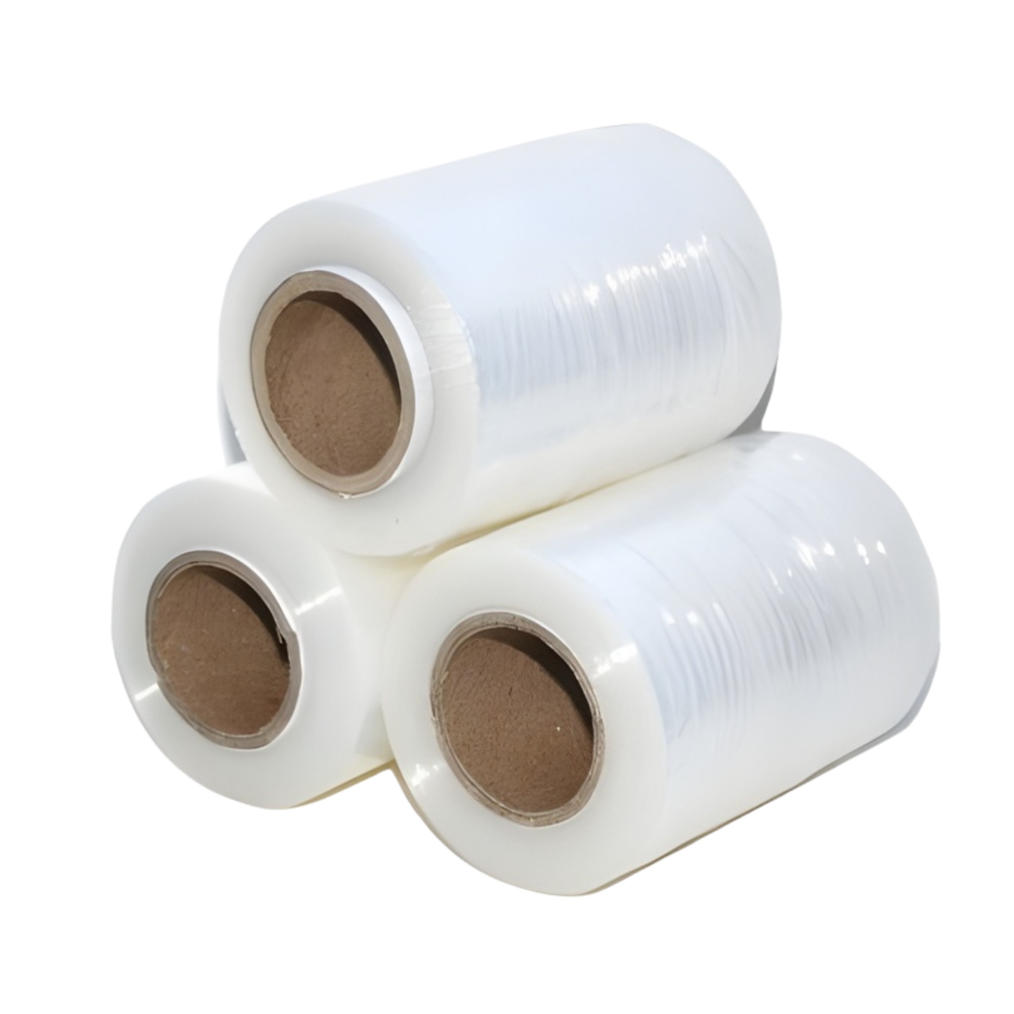 Set 48 Mini Role Folie Stretch Manual, 12.5 cm, 0.38 kg, pentru Ambalat si Impachetat, Transparent