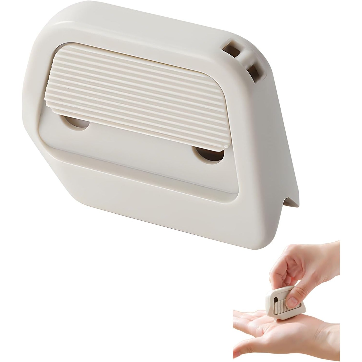 Cutter Portabil, Flippy, din ABS, Magnetic, Lama Ceramica, Autoretractabila, Universal, Alb