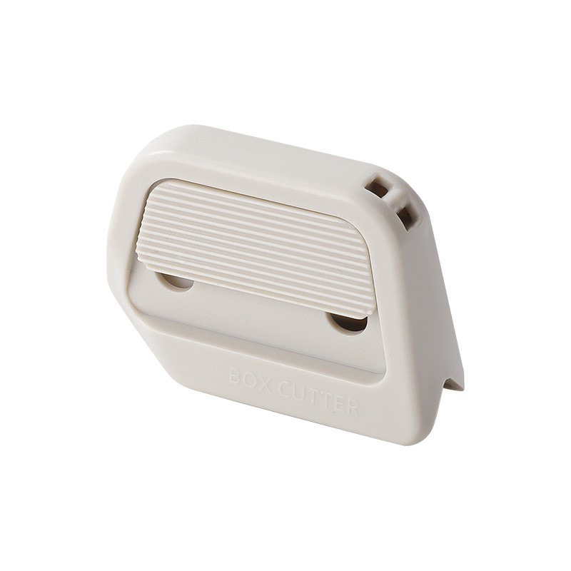 Cutter magnetic pentru cutii, compact, culoare alb