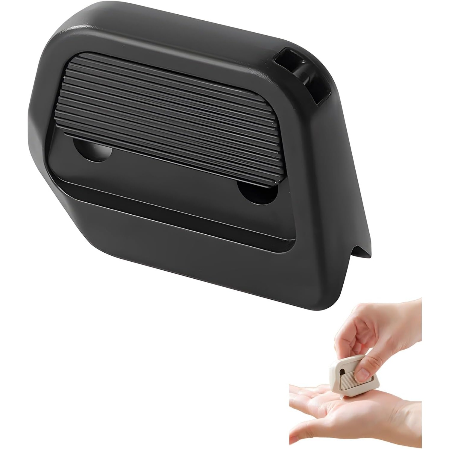 Cutter Portabil, Flippy, din ABS, Magnetic, Lama Ceramica, Autoretractabila, Universal, Negru