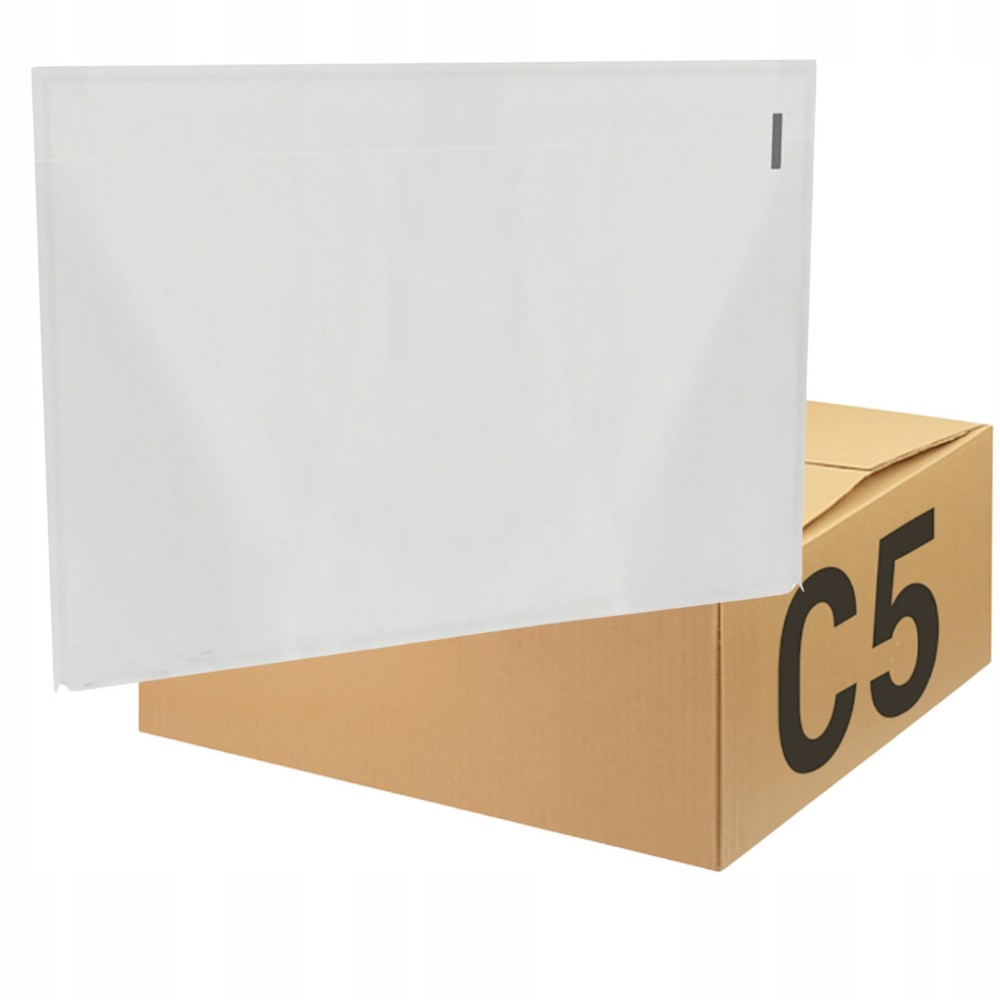 Set 1000 Plicuri Port-Document C5, 240x165mm, pentru AWB, Transparente