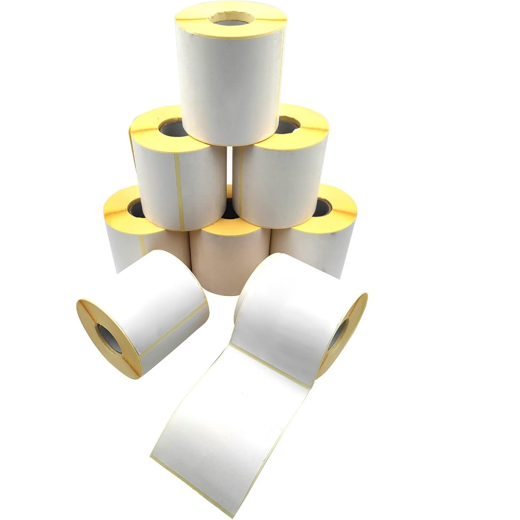 Set 12 Role Etichete Autoadezive Termice 100x150mm, 1000 Etichete/Rola, Etichetare Rapida si Precisa