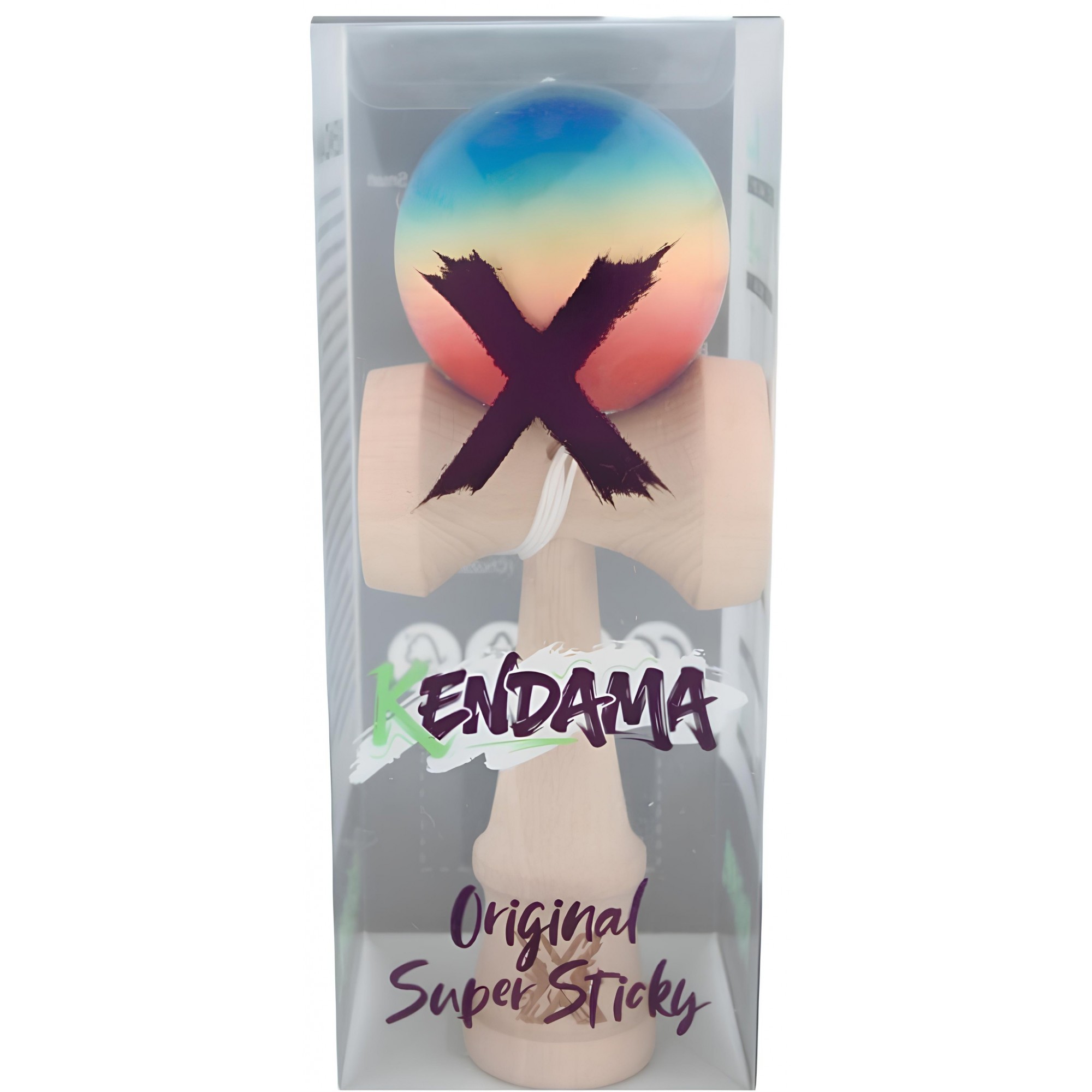 Kendama X Originala, Profesionala, Super Sticky, din Lemn, 18 cm, Rosu/ Galben/ Albastru Kendama X Originala, Profesionala, Super Sticky, din Lemn, 18 cm, Rosu/ Galben/ Albastru