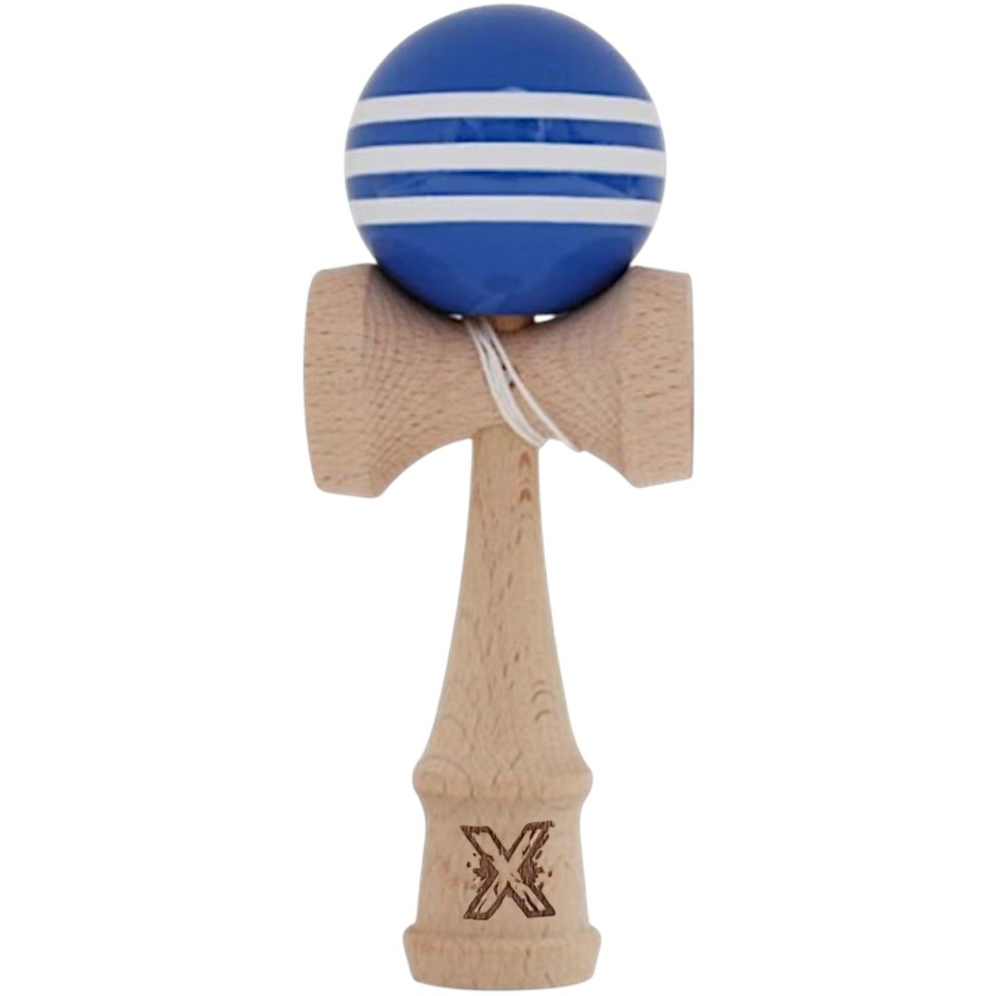 Kendama X Originala, Profesionala, Flippy, Original Super Sticky, din Lemn, 18 cm, Dark Blue/Alb Kendama X Originala, Profesionala, Flippy, Original Super Sticky, din Lemn, 18 cm, Dark Blue/Alb