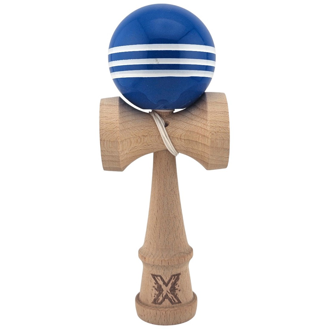 Kendama X Originala, Profesionala, Flippy, Original Super Sticky, din Lemn, 18 cm, Dark Blue/Alb Kendama X Originala, Profesionala, Flippy, Original Super Sticky, din Lemn, 18 cm, Dark Blue/Alb