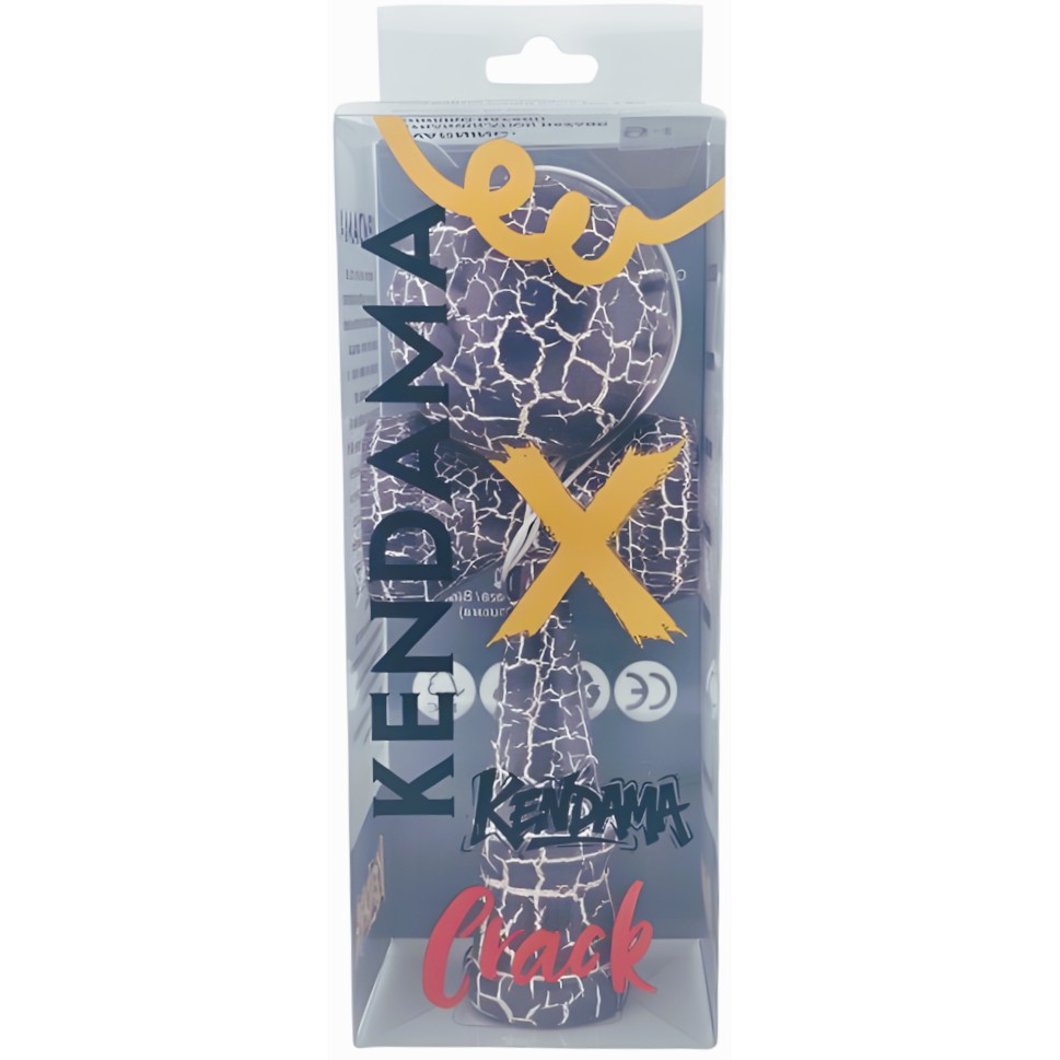 Kendama X Originala, Profesionala, Flippy, Kendama Cracked, din Lemn – 18 cm, Crack Albastru inchis/Gri Kendama X Originala, Profesionala, Flippy, Kendama Cracked, din Lemn – 18 cm, Crack Albastru inchis/Gri