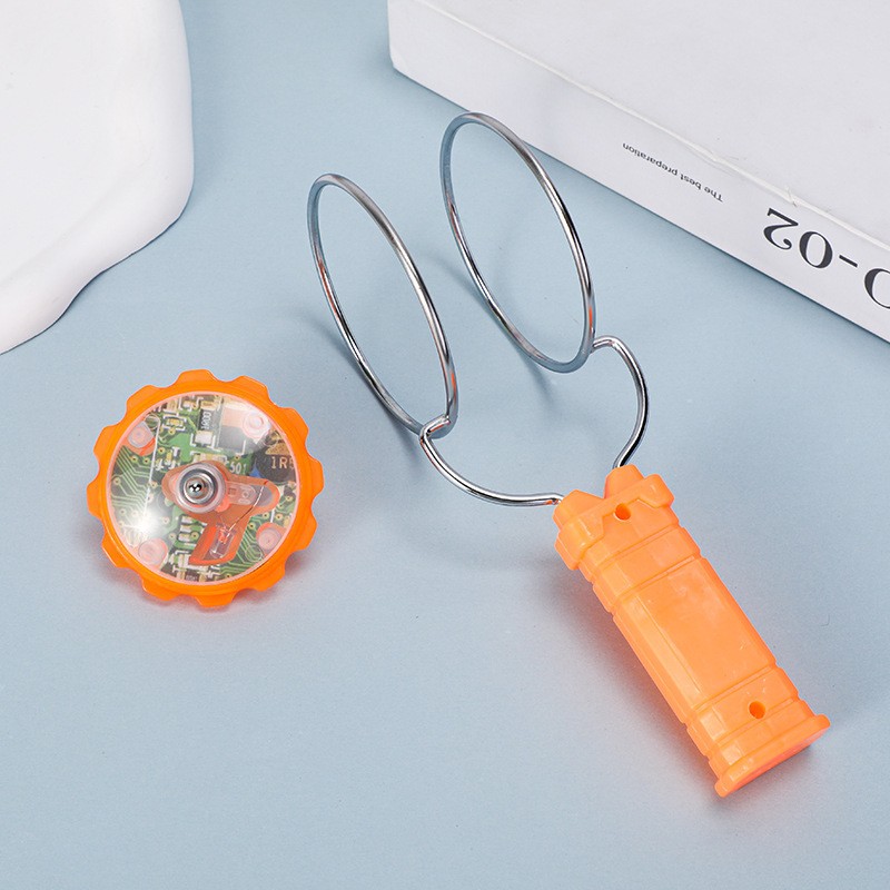 Jucarie Interactiva, Flippy, Titirez Magnetic, cu Led, 19.8 x 5 cm, Portocaliu