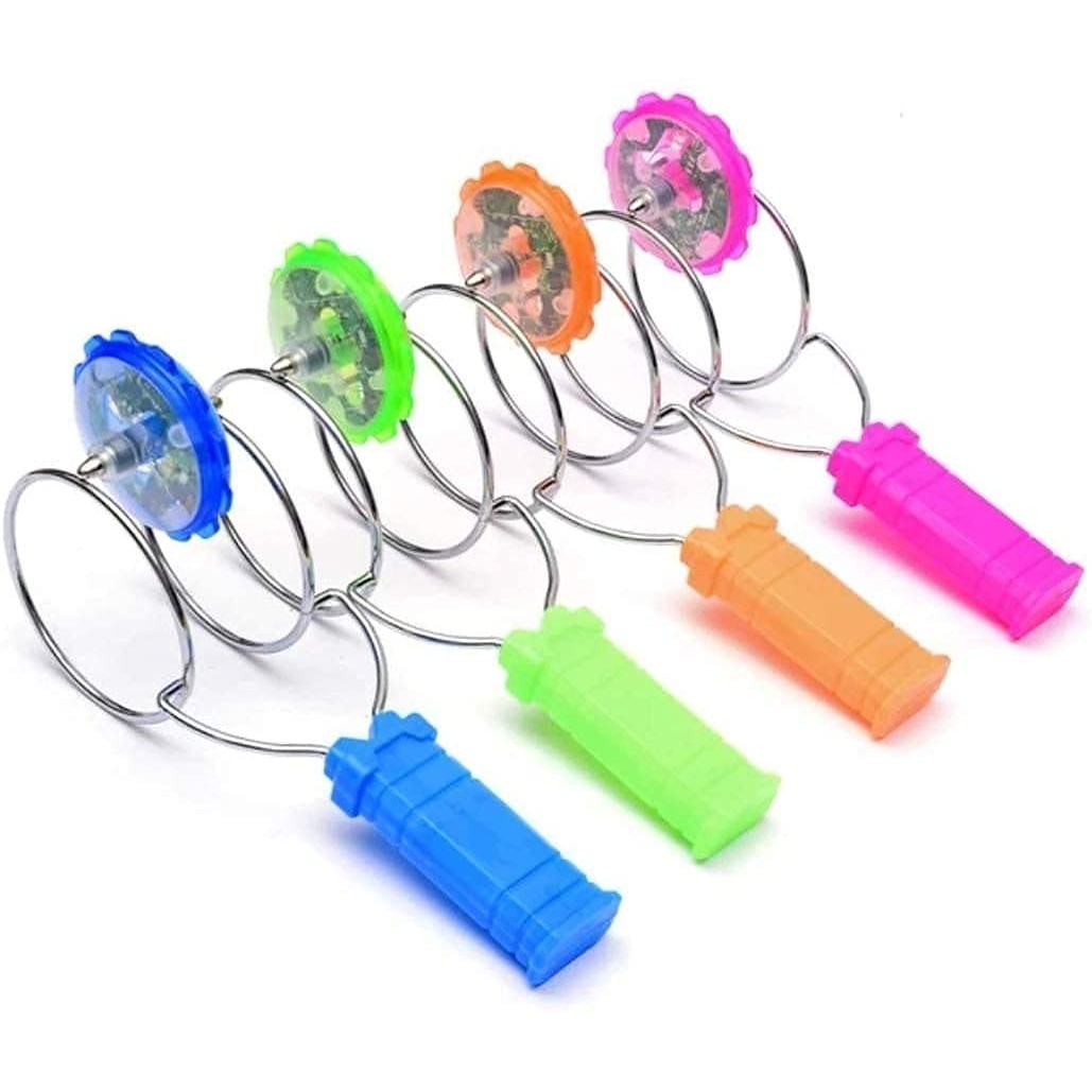 Jucarie Interactiva, Flippy, Titirez Magnetic, cu Led, 19.8 x 5 cm, Portocaliu