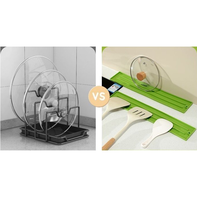 Suport Scurgere Vase, Flippy, din Silicon, Anti-alunecare, 30 x 8 x 1 cm, Verde