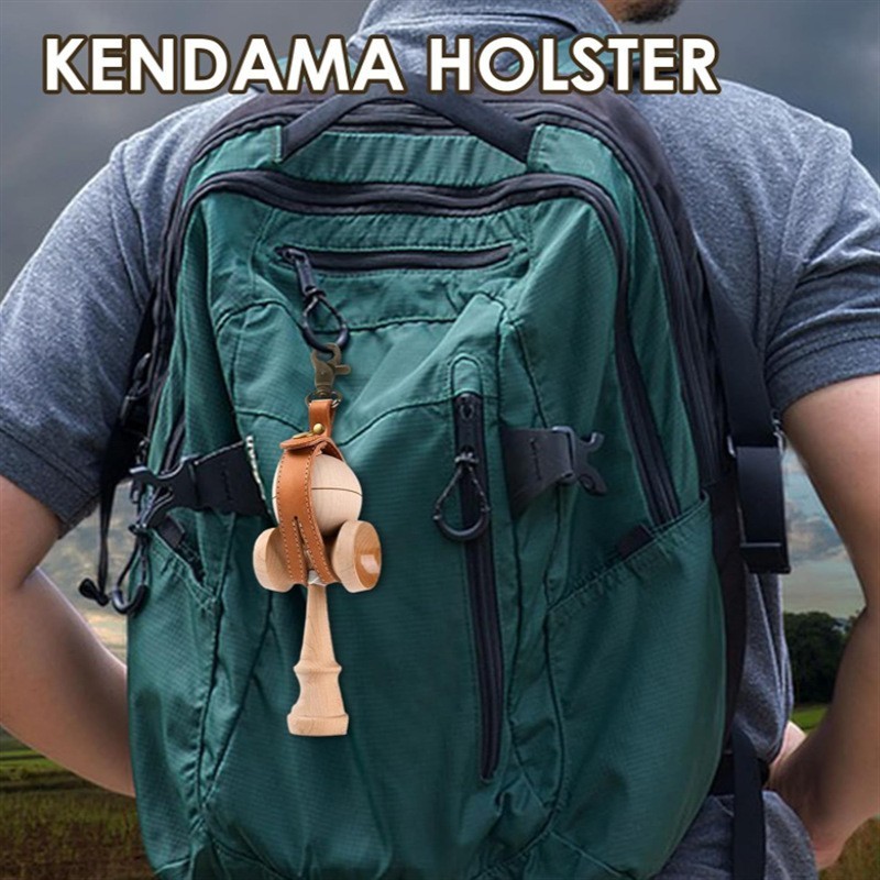 Husa pentru Kendama, Flippy, Husa de Depozitare pentru Kendama, din Piele Ecologica, Catarama cu Agatare pentru Transportare, Model Breloc Simplu, 19.5 x 2.5 cm, Maro Husa pentru Kendama, Flippy, Husa de Depozitare pentru Kendama, din Piele Ecologica, Catarama cu Agatare pentru Transportare, Model Breloc Simplu, 19.5 x 2.5 cm, Maro