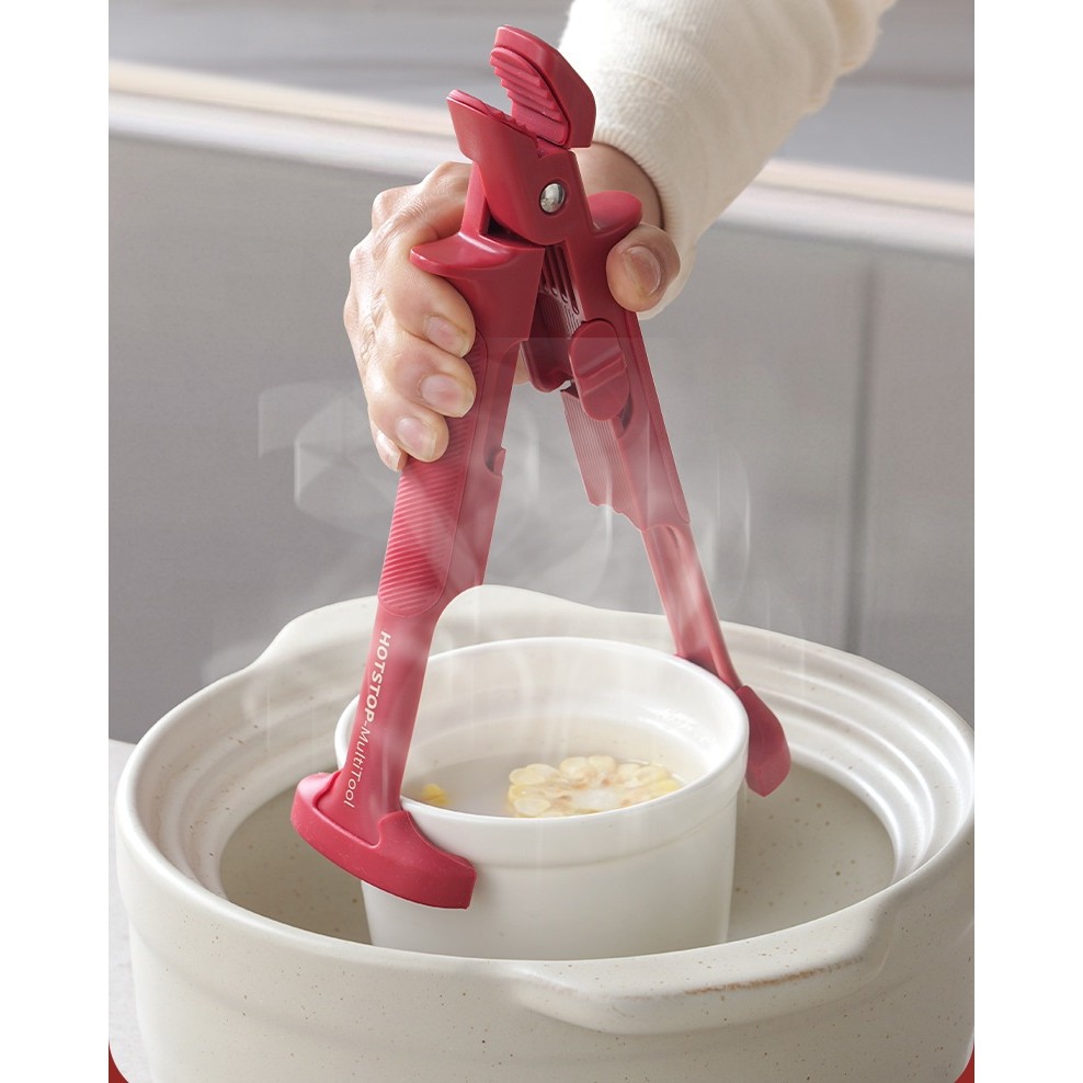 Cleste Anti-Oparire, Flippy, Rezistent la Temperaturi Ridicate, 24 x 6.5 cm, Rosu