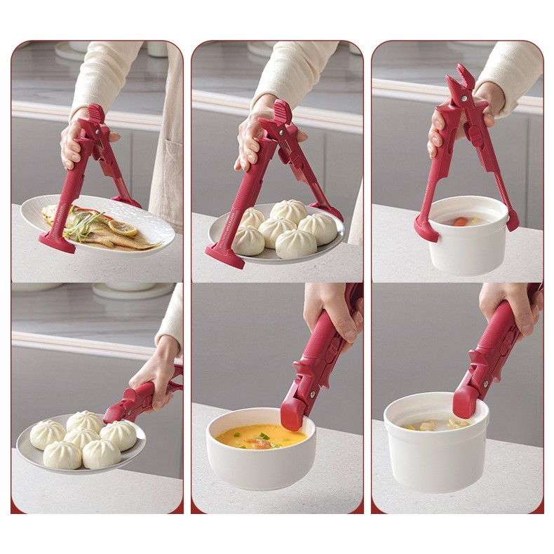 Cleste Anti-Oparire, Flippy, Rezistent la Temperaturi Ridicate, 24 x 6.5 cm, Rosu