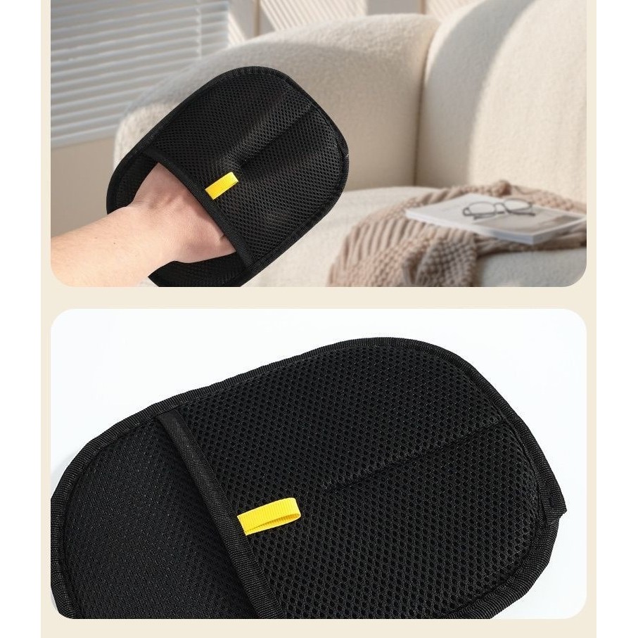 Manusa pentru Indepartarea Parului de Animale, Flippy, din Panza, 24 x 16 cm, Negru