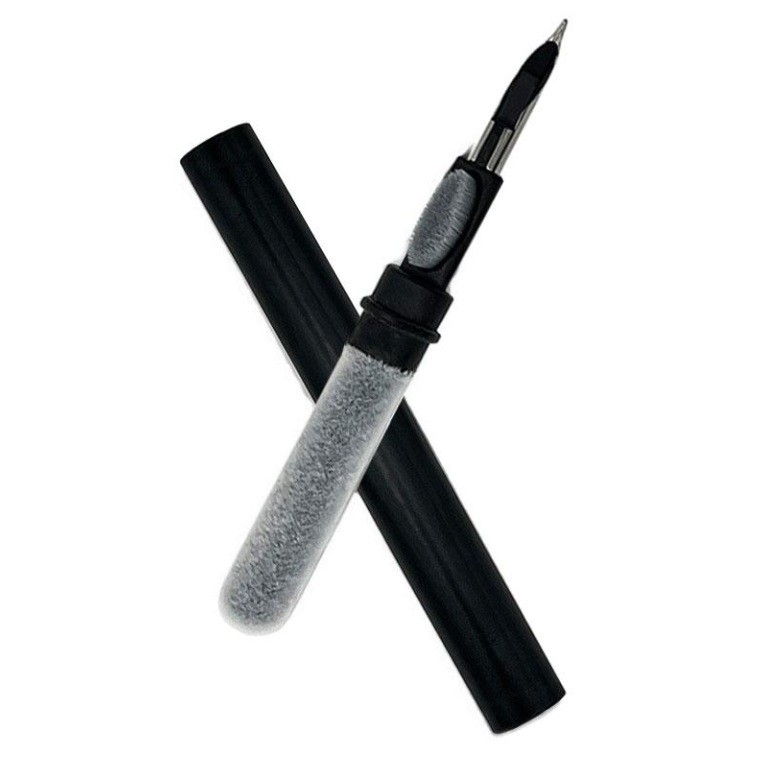 Kit de Curatare Casti 3in1, Flippy, Multifunctional, din ABS, 10.6 x 1.3 x 1.3 cm, Negru