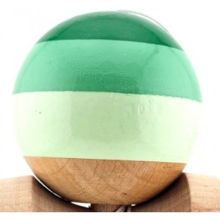 Kendama X Originala, Profesionala, Flippy Big Cups, Super Sticky Legendary din Lemn, 18 cm, Verde Mix