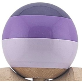 Kendama X Originala, Profesionala, Flippy Big Cups V2, Super Sticky Legendary, din Lemn, 18 cm, Purpuriu/Mov/Lila