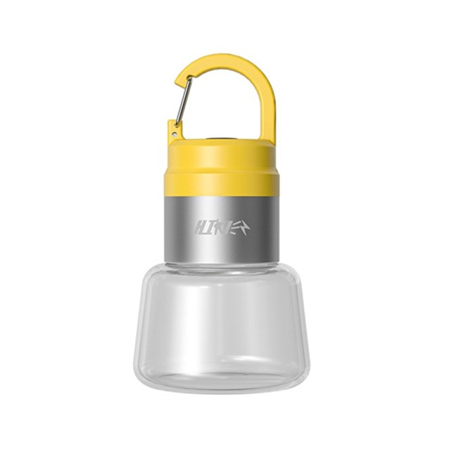 Lampa Portabila, Flippy, de Voiaj/Camping, Incarcare USB, IPX5, LED RGB, din ABS, 300 mAh, 10 x 5.5 x 5.5 cm, Galben