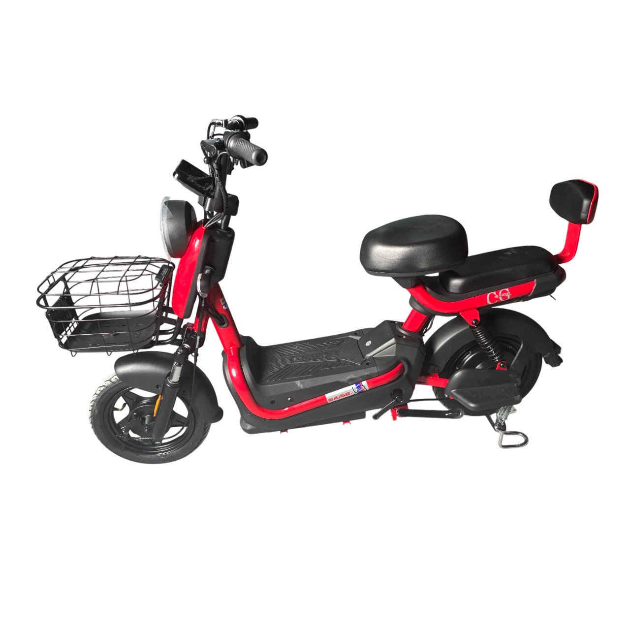 Scuter Electric KUGE, Saige, Fara Permis, Motor 500W, Baterie 48V20Ah, Autonomie 60km, 153x40x85 cm, Viteza Maxima 25km/h, Rosu