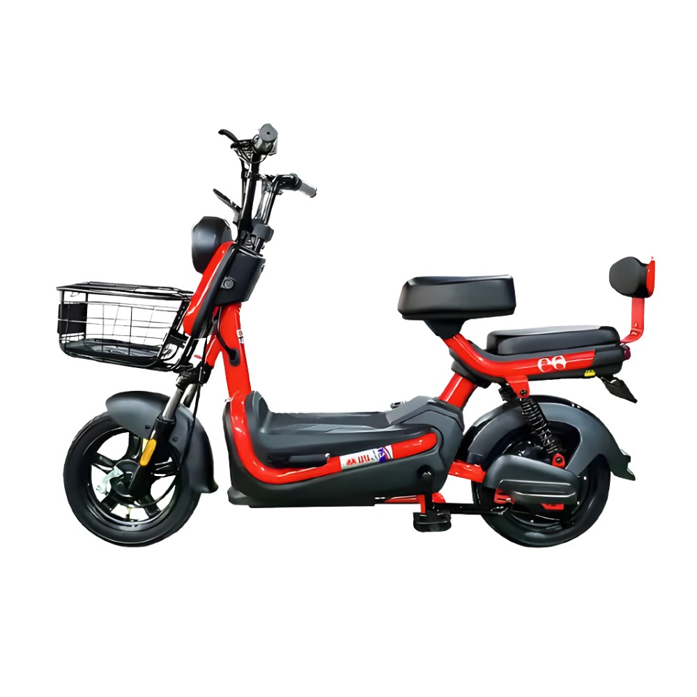 Scuter Electric KUGE, Saige, Fara Permis, Motor 500W, Baterie 48V20Ah, Autonomie 60km, 153x40x85 cm, Viteza Maxima 25km/h, Rosu