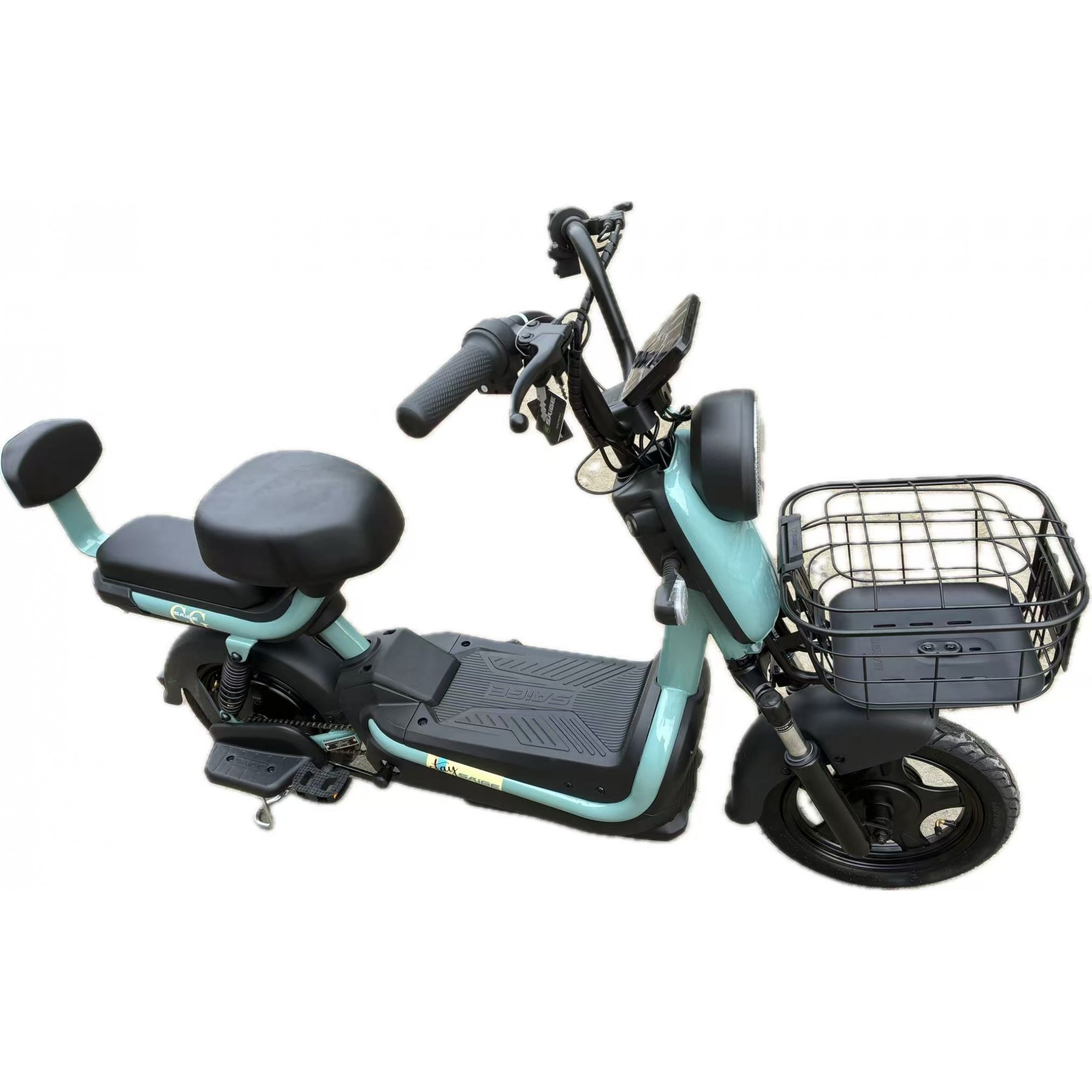 Scuter Electric KG, Saige, Fara Permis, Motor 500W, Baterie 48V20Ah, Autonomie 60km, 153x40x85 cm, Viteza Maxima 25km/h, Verde