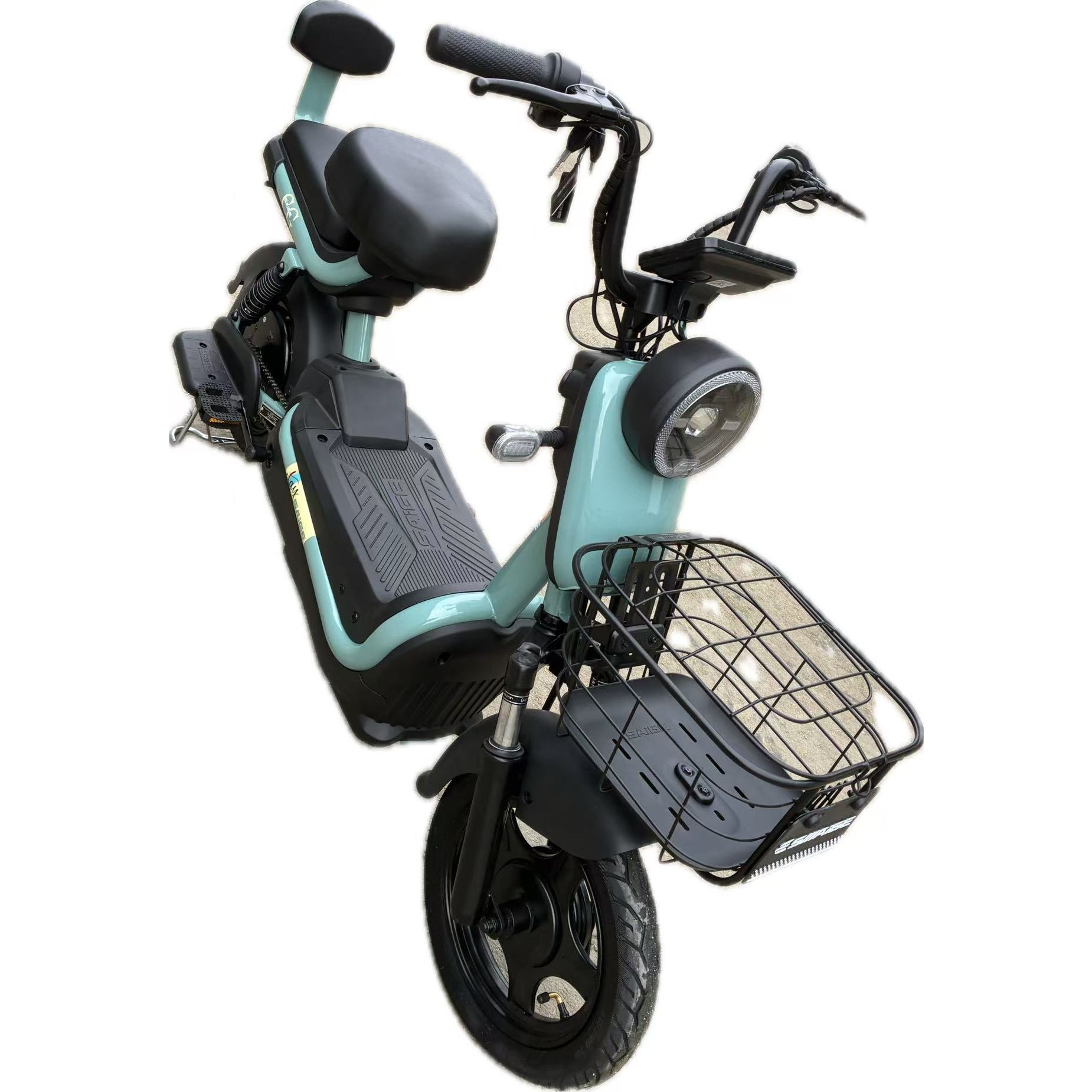 Scuter Electric KG, Saige, Fara Permis, Motor 500W, Baterie 48V20Ah, Autonomie 60km, 153x40x85 cm, Viteza Maxima 25km/h, Verde