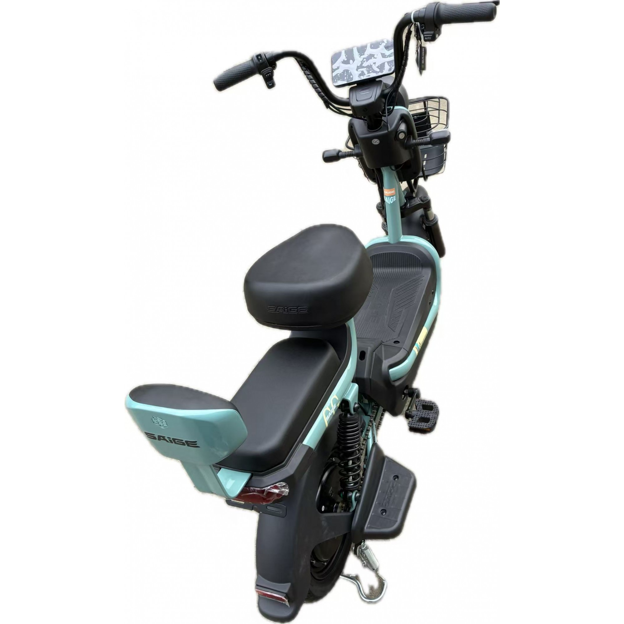 Scuter Electric KG, Saige, Fara Permis, Motor 500W, Baterie 48V20Ah, Autonomie 60km, 153x40x85 cm, Viteza Maxima 25km/h, Verde