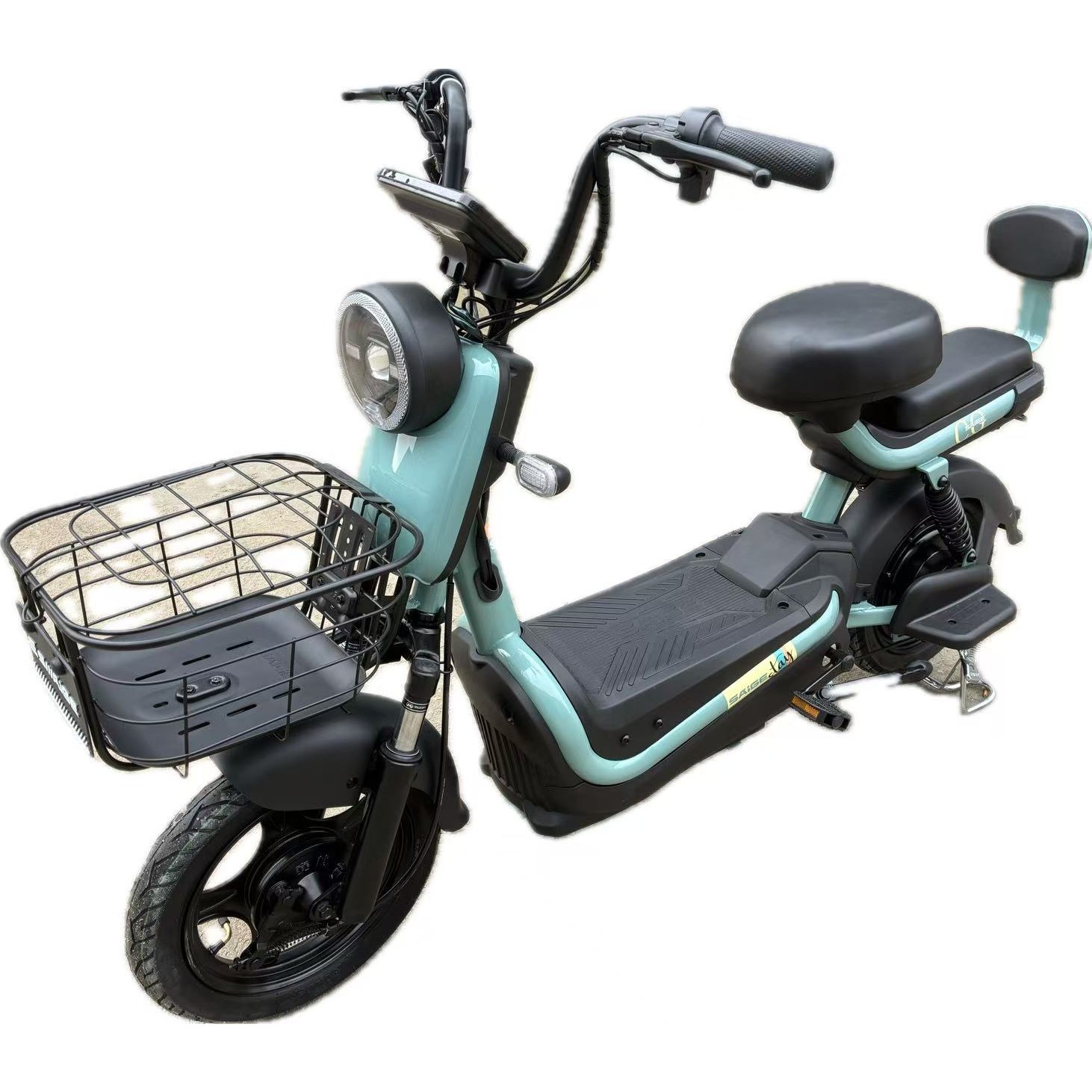 Scuter Electric KG, Saige, Fara Permis, Motor 500W, Baterie 48V20Ah, Autonomie 60km, 153x40x85 cm, Viteza Maxima 25km/h, Verde