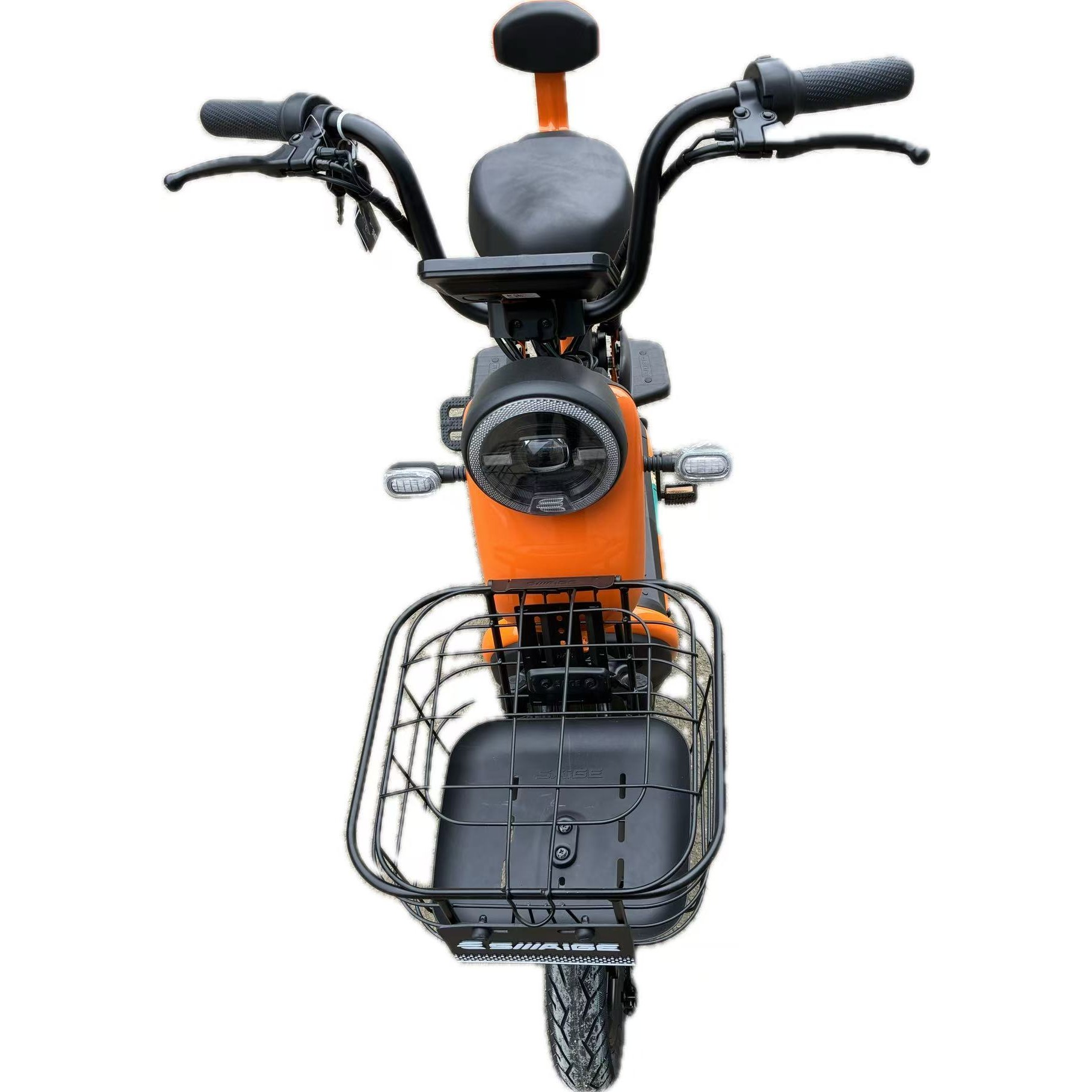 Scuter Electric KG, Saige, Fara Permis, Motor 500W, Baterie 48V20Ah, Autonomie 60km, 153x40x85 cm, Viteza Maxima 25km/h, Portocaliu