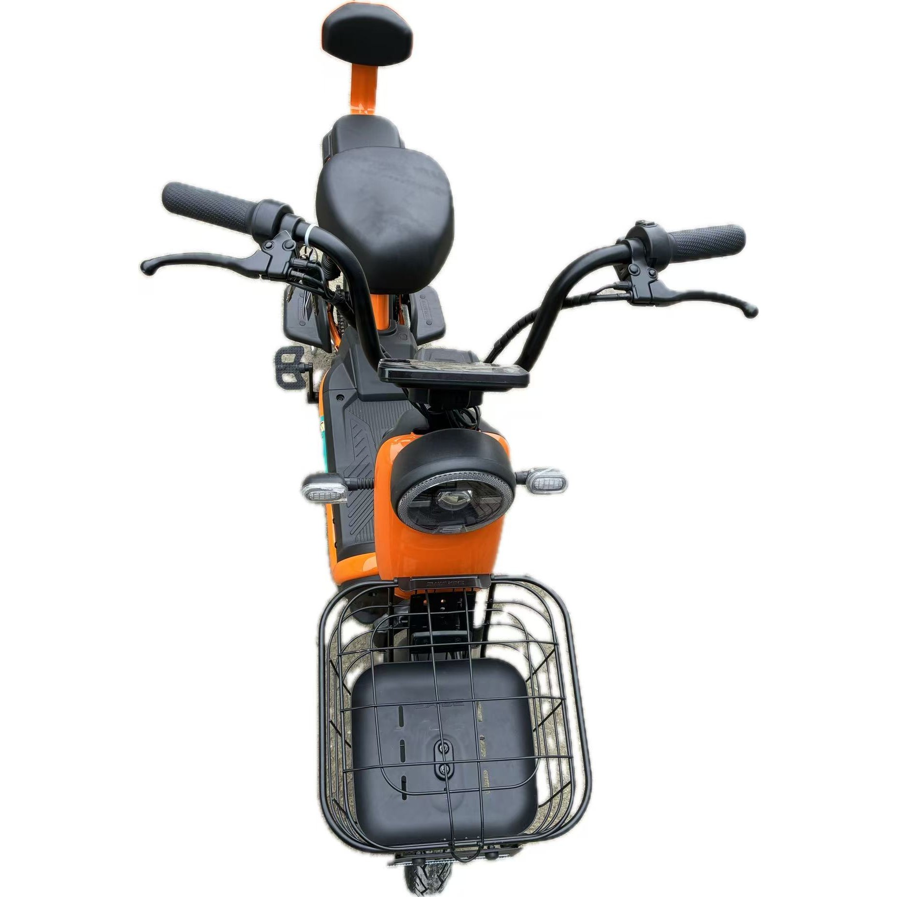 Scuter Electric KG, Saige, Fara Permis, Motor 500W, Baterie 48V20Ah, Autonomie 60km, 153x40x85 cm, Viteza Maxima 25km/h, Portocaliu
